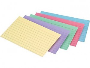 About Writing: Index Cards